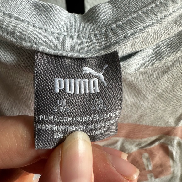 Puma Gray Short Sleeve Tee - Picture 3 of 4